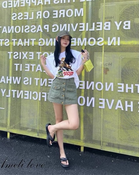 [o not 1] Korean style simple slim skirt pants n036# LSW