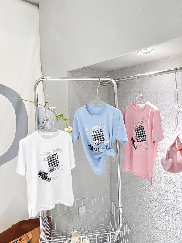 [Feimao (Yimao)] round neck loose print Casual Short Sleeve T-shirt ym-1017\lsl