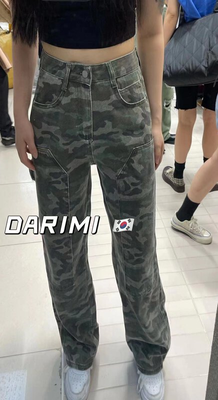 [o not 1] personalized camouflage design loose fitting jeans w983\lsw