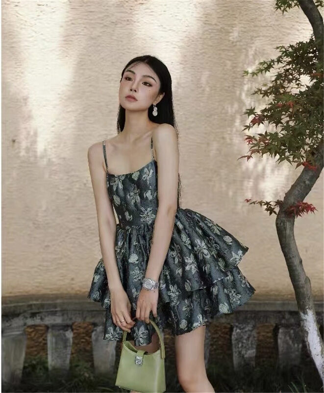 [yhpi] pure desire temperament suspender thin dress 2761\jj