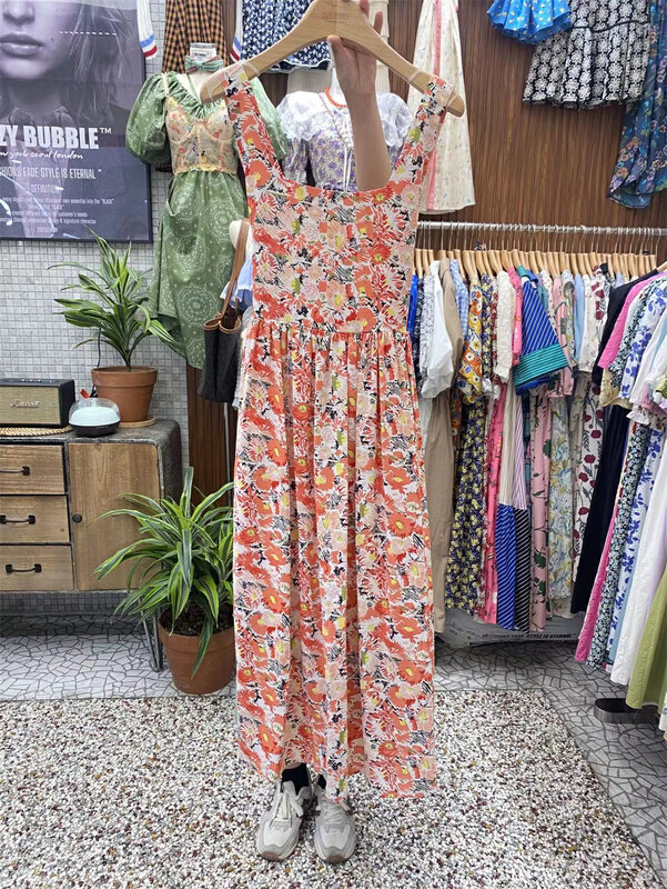 Original price 123.95! [suzybubble] summer sweet little flower waist strap dress ys1-663\wpl