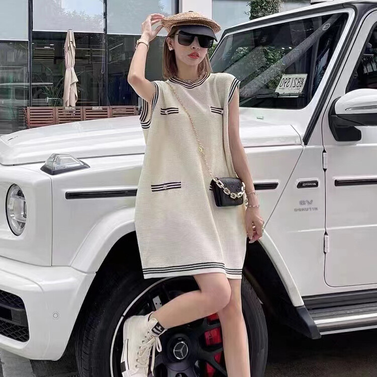 [I do do] Xiaoxiang ice silk vest dress 8238\jj