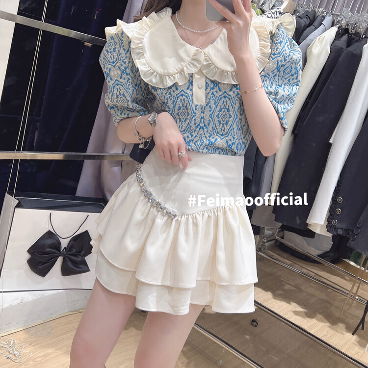 New year in early spring! [Feimao Philippine cat] sweet, gentle and versatile skirt ym-9781\lsl