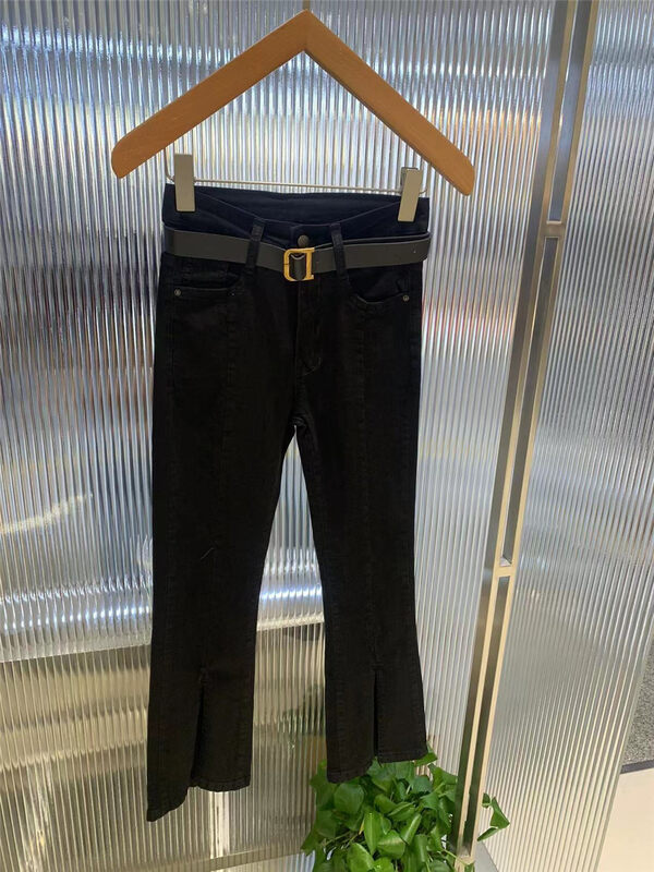 [o not 1] fashionable simple skinny jeans (with belt) w276\lsw