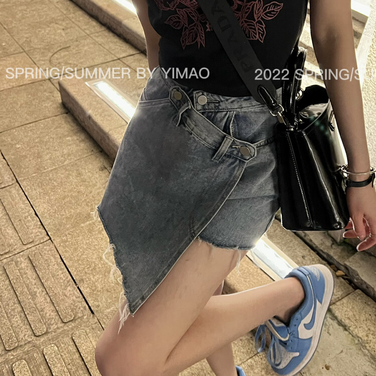 [Feimao Philippine cat] Korean slim and versatile denim shorts ym-9732\lsl