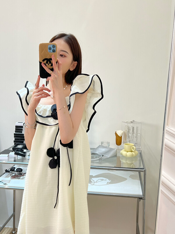 [Feimao (Yimao)] lady temperament off shoulder flower dress ym-8197\lsl