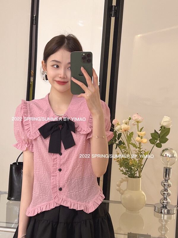 [Feimao (Yimao)] bubble sleeve fashion sweet blouse ym-8106\lsl