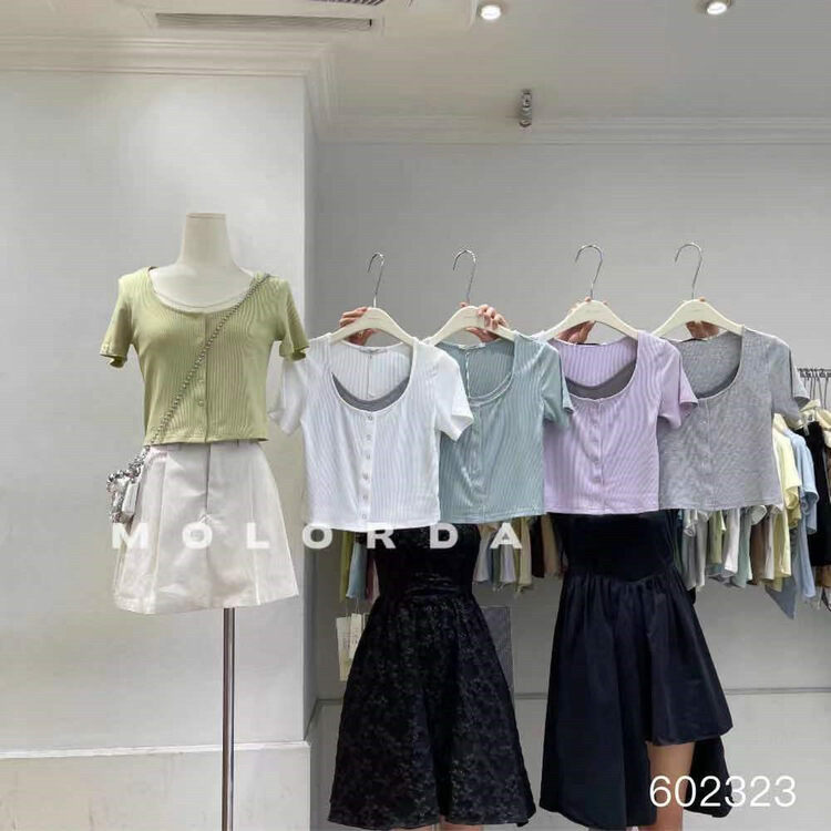 [morada] fake two versatile fashion blouses 602323# XYY