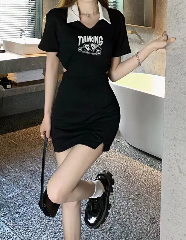 [Fanfan] Korean casual back strap waist dress 256 \zxx