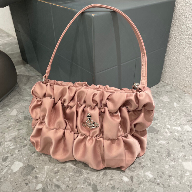 [9:00pm] fashion pleated versatile shoulder bag 6123\lsl