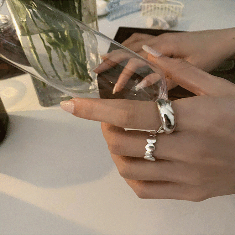 [inside] Korean cross copper coin lucky versatile ring j3321\zxl