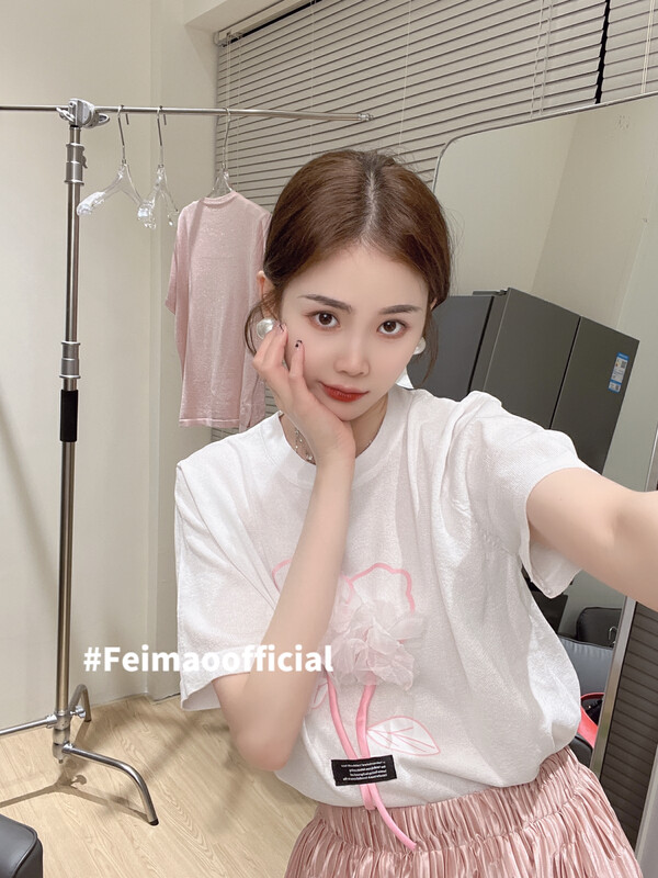 [Feimao (Yimao)] Korean comfortable versatile short sleeve T-shirt ym-1074\lsl