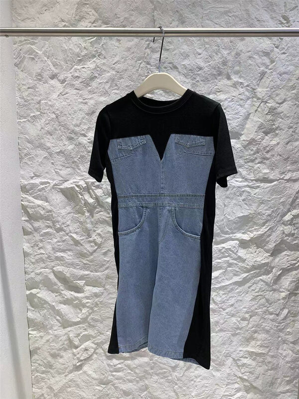 [o not 1] contrast stitching retro slim dress e646\lsw