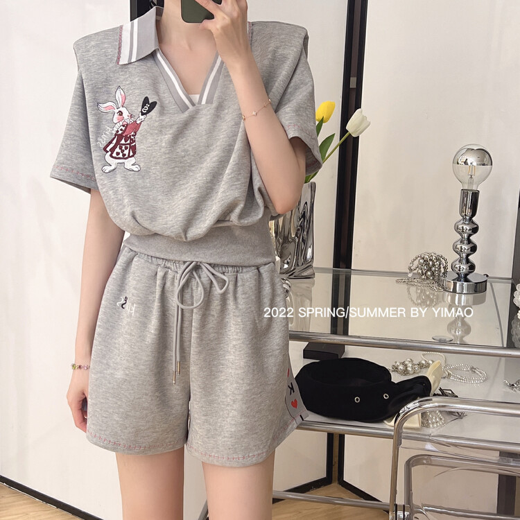 [Feimao (Yimao)] cartoon fashion sweater + temperament slim skirt suit z-4064\lsl
