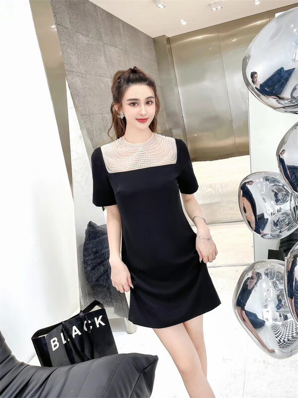 [Magnolia] lady round neck loose dress g221\jj