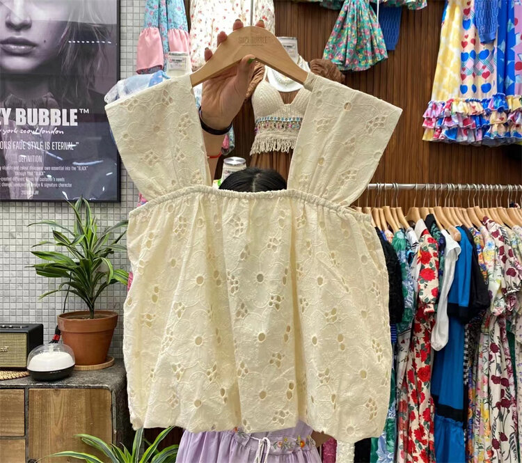 [suzybubble] fresh, simple and loose sleeveless shirt ys1-8875\wpl