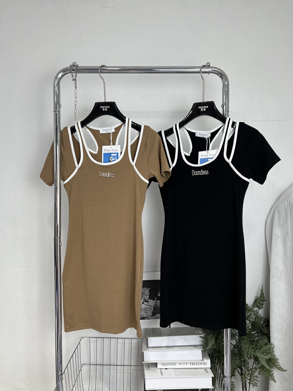 [Fanfan] fashion slim contrast dress 0072\zxx
