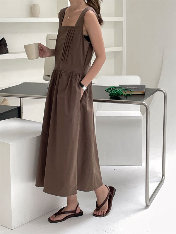 [clean space] Korean style sleeveless slim dress 31837# CLS
