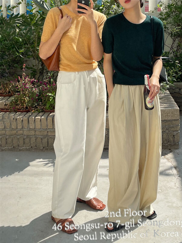 New year in early spring! [clean space] Korean style versatile loose simple slim casual pants 30661 \cls