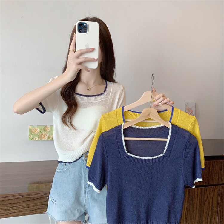 [f · P] elegant color blocking sweater 88123\hbx