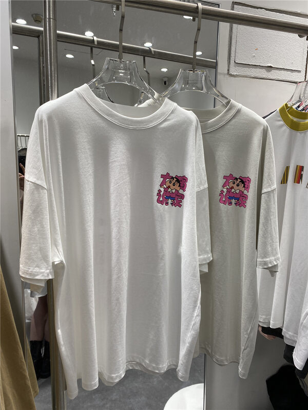 [natur] Korean print loose short sleeve T-shirt 221124\gyj