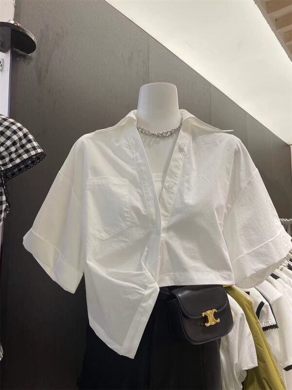 [dream fly] leisure leave two short sleeved shirts 61325 × XJ