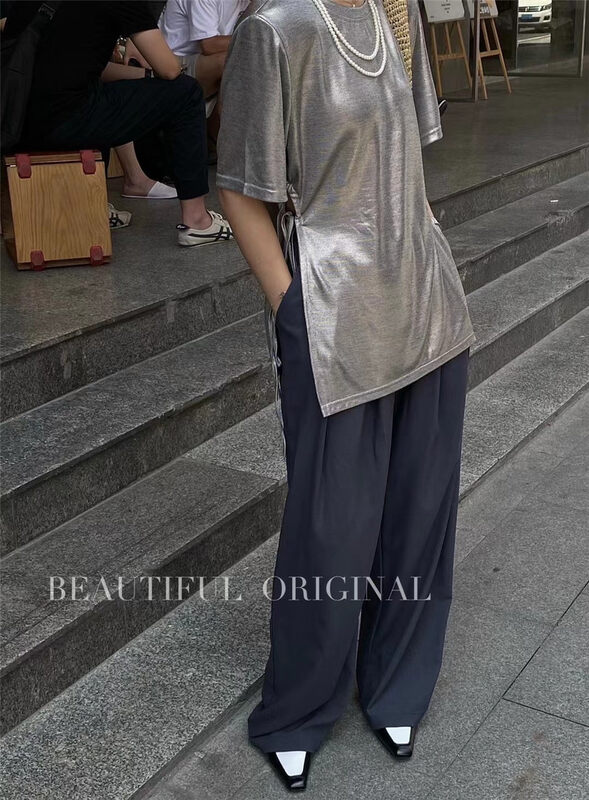 [B-O] process coating versatile short sleeve T-shirt (T-shirt only) 87390# XYJ