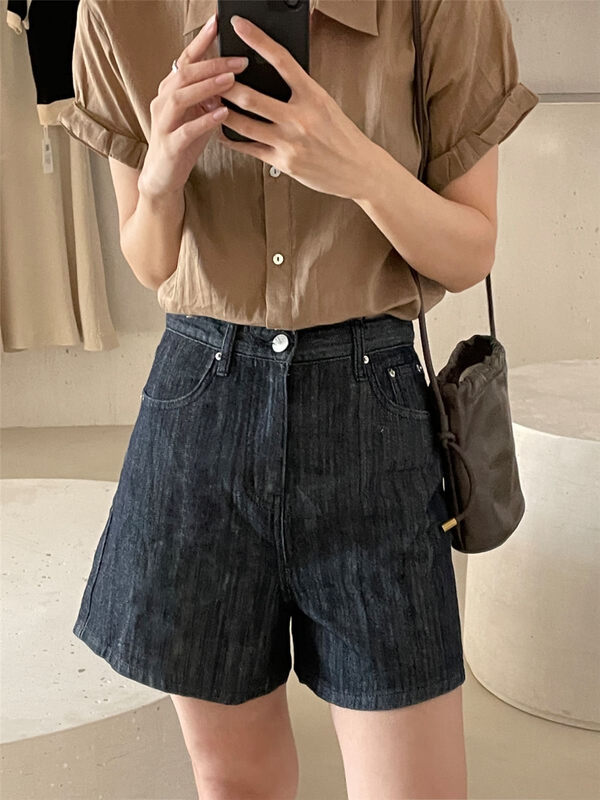 [clean space] personalized casual loose denim shorts 32122 \cqw