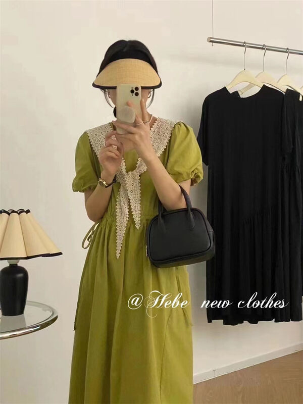[Hebe] simple, loose and versatile dress (with shawl) 9963# XYJ