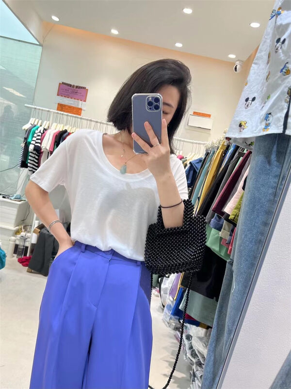 [jito jtengc] Korean simple round neck retro shirt jx2010\lsl