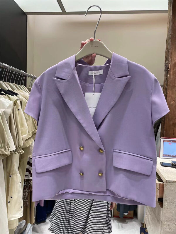[dream fly] simple and fashionable temperament double breasted suit 61171-1# XJ