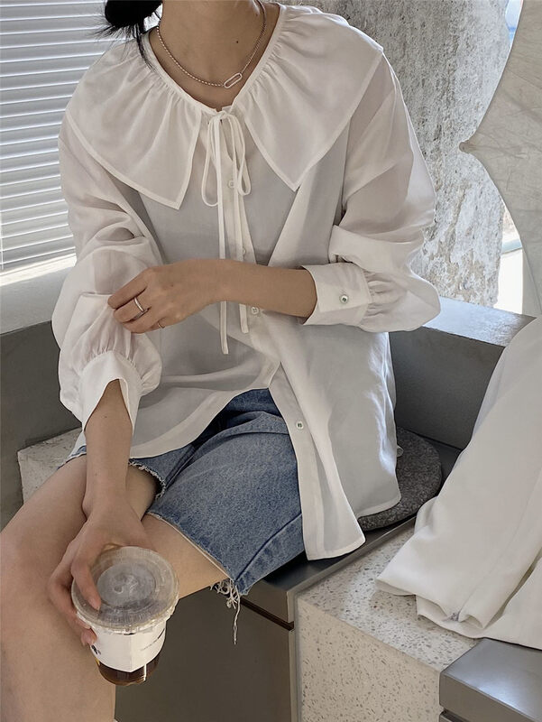 New year in early spring! [clean space] Korean version of versatile Japanese long sleeved shirt 30339# CLS