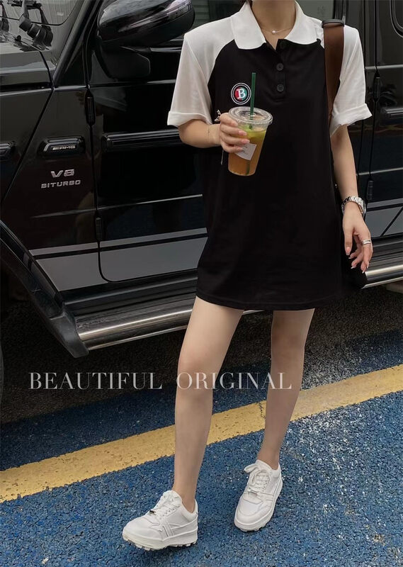 [B-O] Korean fashion loose short sleeved T-shirt 87391# XYJ