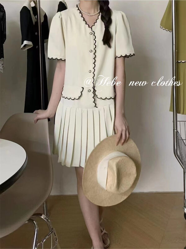 [Hebe] temperament pleated thin dress 9323# XYJ