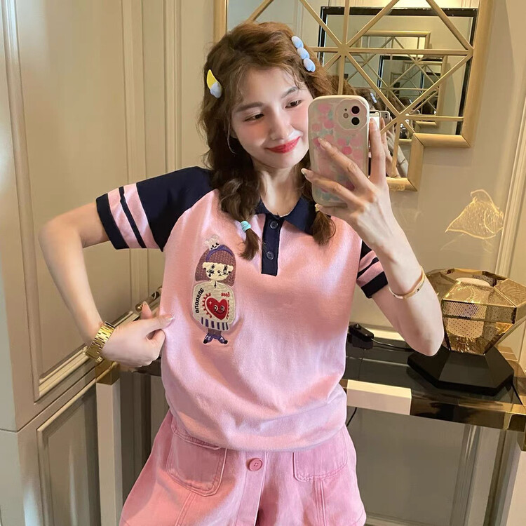 [f · P] design sense niche cartoon printed sweater 7973# HBx