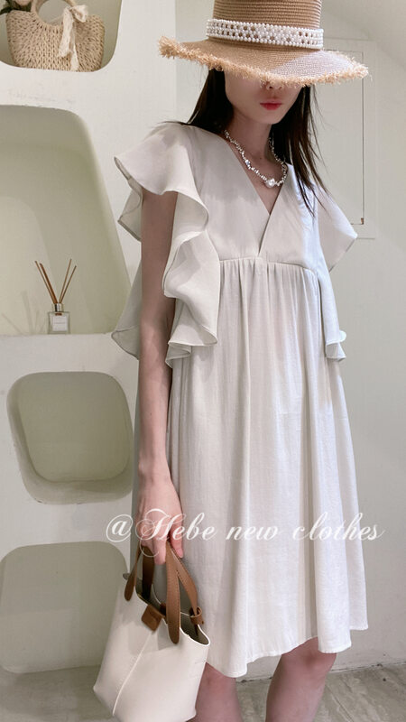 [Hebe] check fashion temperament dress 6841# XYJ
