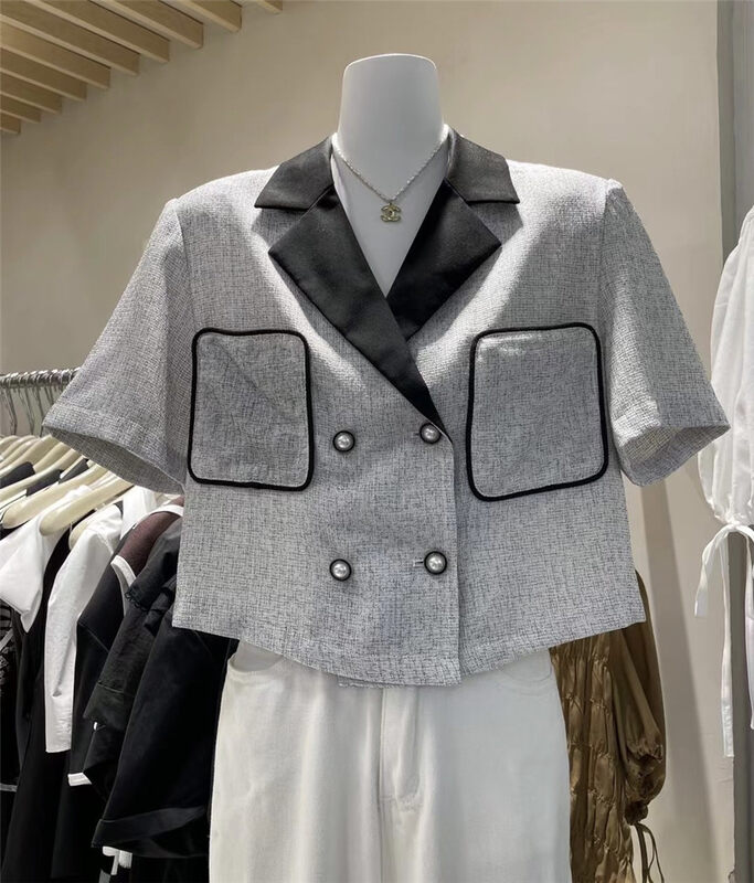[dream fly] small fragrance thin short sleeve suit 61329# XJ