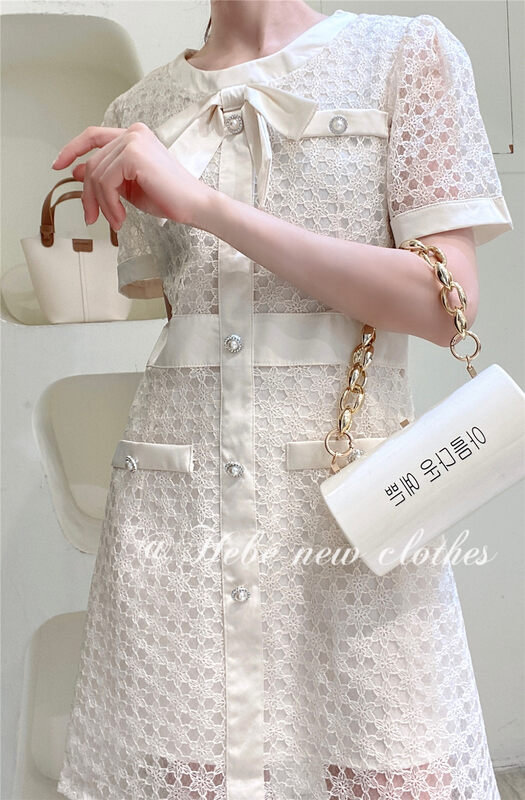 [Hebe] Court Style Lace temperament dress 8356# XYJ