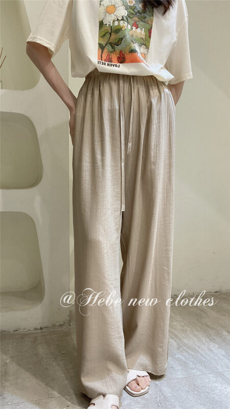 [Hebe] straight loose casual pants 3671# XYJ