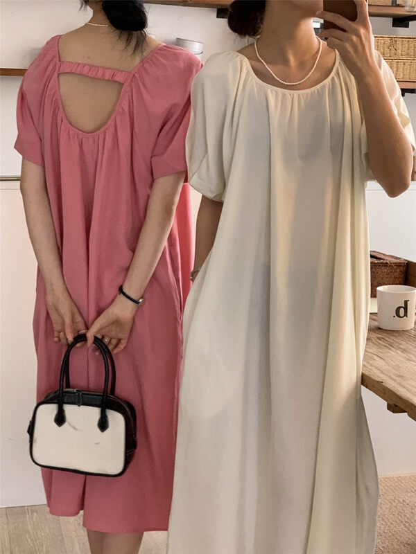 [clean space] Korean style back hollowed out dress 31298 \cls