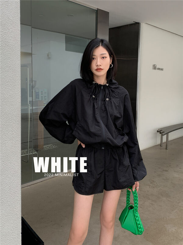 【WHITE】韓版簡約百搭休閒短褲  76186#  XYJ
