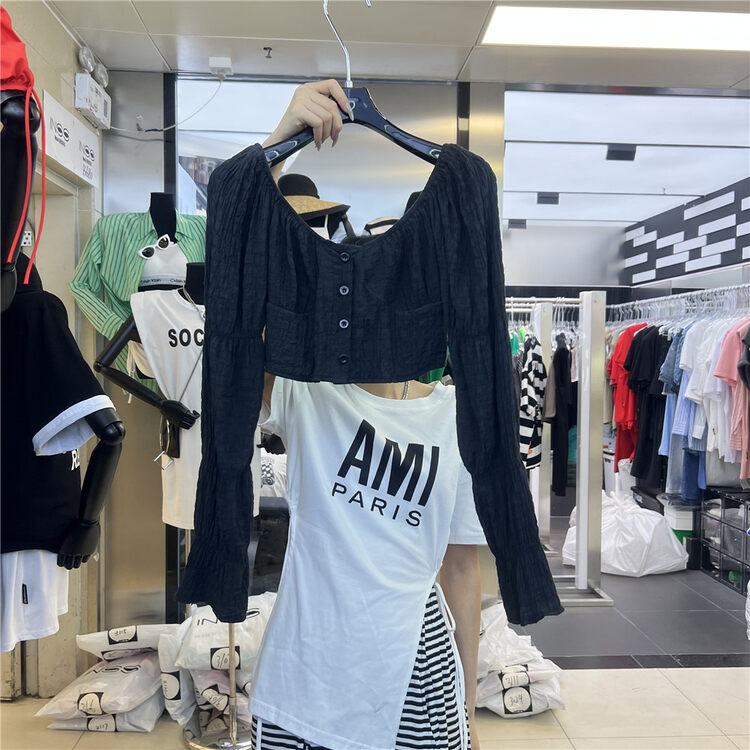 [ID] round neck Korean single breasted sunscreen shirt ys1-8036# LSL