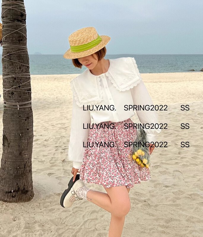 New year in early spring! [liu-y] simple and versatile large lapel shirt 99001# XJ
