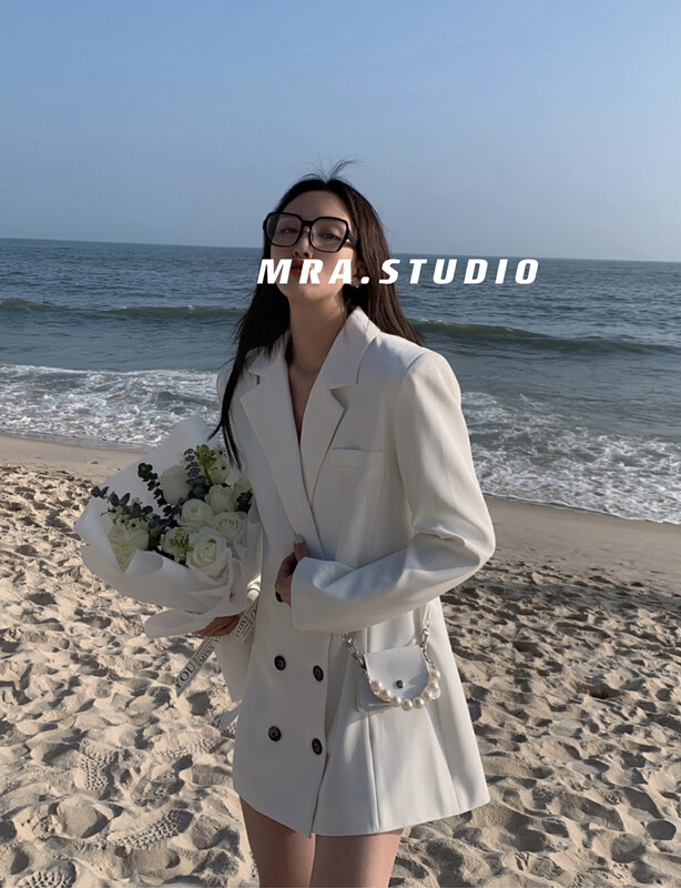 New year in early spring! [MRA] Korean style loose double breasted dress (without bag) ys1-l1077# zxl
