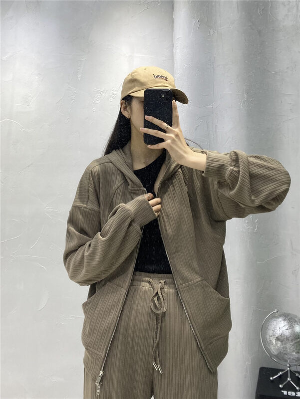Cxdhh/ new year in early spring! [white] Korean hooded zipper sweater ys1-xc9-w-10328# XYJ