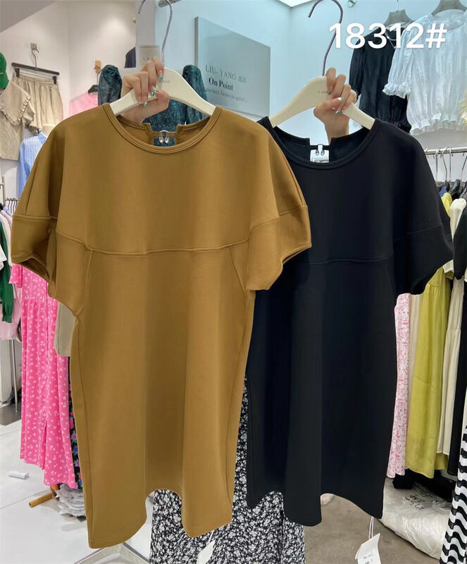 [liu-y] backless design casual solid dress 18312# XJ