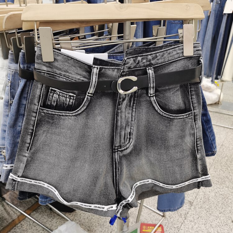 [J-star] fashionable and versatile Vintage denim shorts (with belt) 2315# Cl