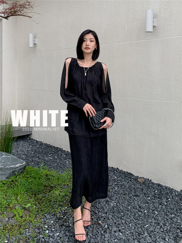 [white] temperament slim skirt 76229# XYJ