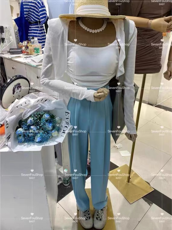[top] versatile bra strap + short sunscreen cardigan set ys1-9606\zjy