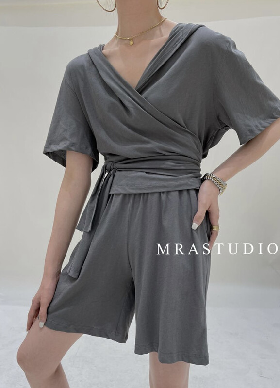 Original price 77.83! [MRA] hooded bandage fashion comfortable leisure suit j2326 \cqw